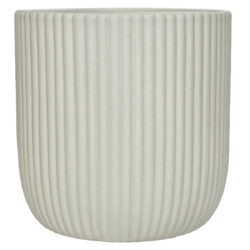 Ionic Med Ribbed Pot / Stone