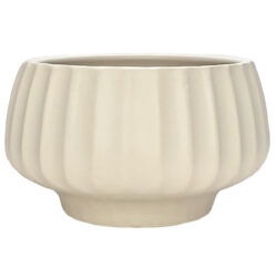 Coronet Ceramic Footed Vase / Stone