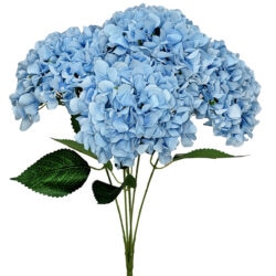 Hydrangea Bush - 48cmL / Light Blue