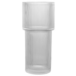 Torre Glass Vase - 11cm x 24cmH / Clear