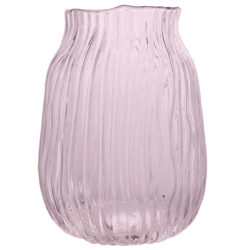 Waved Vase - 20cmH / Pink