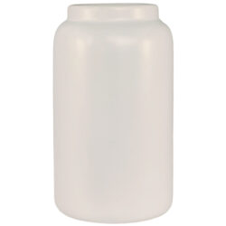 Sorrento Rimmed Cylinder Ceramic Vase - 25cm / Stone