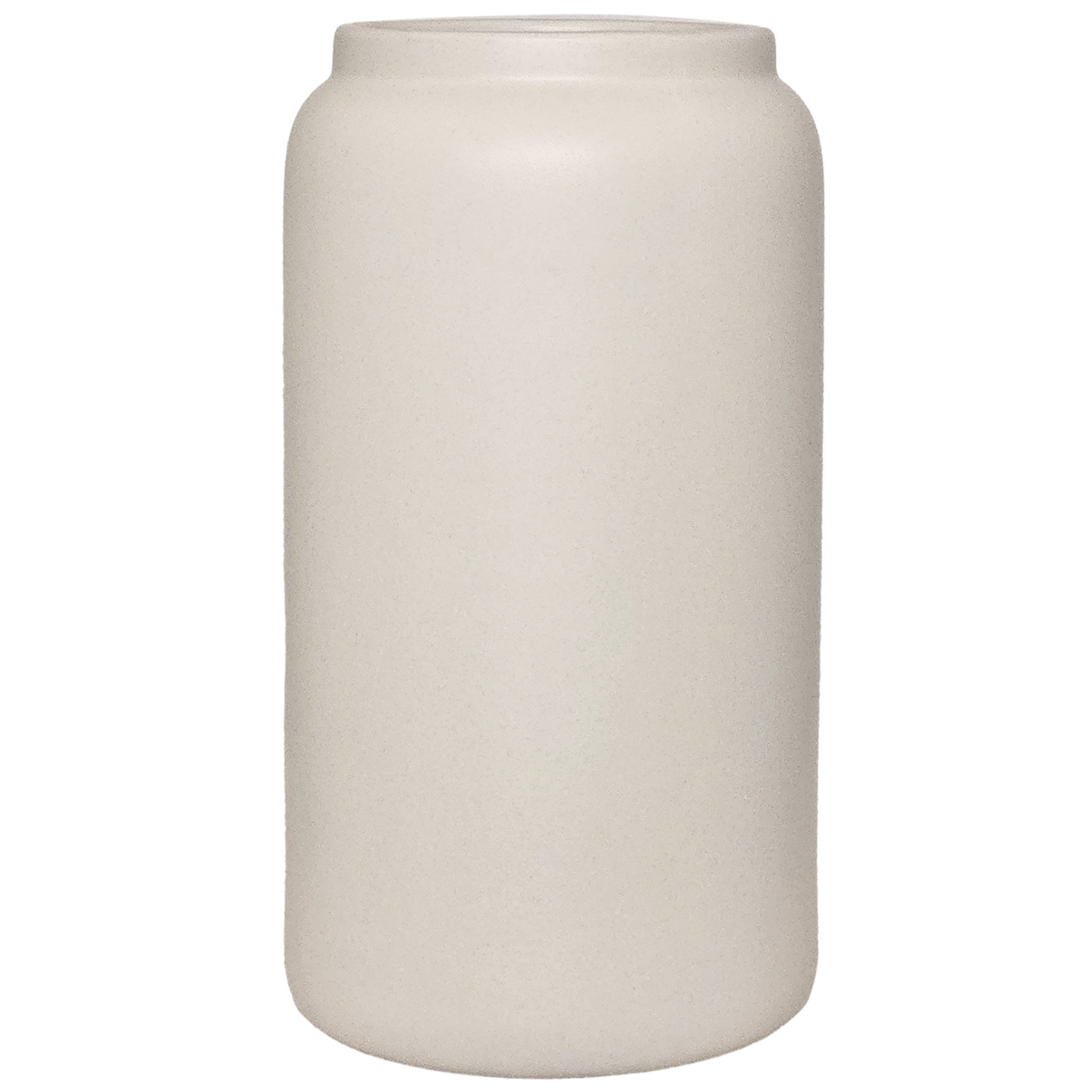 Sorrento Rimmed Cylinder Ceramic Vase - 30cmH / Stone