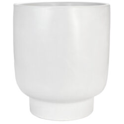 Pacific Ceramic Pot - 17.5cmH / White