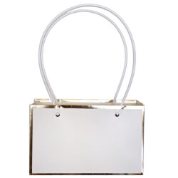 Laminated Flower Bag - 22 x 10 x 13.5cmH (pk10) / White