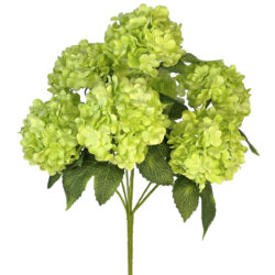 Ayah Hydrangea Bush 30cm bright light green by Floral Craft