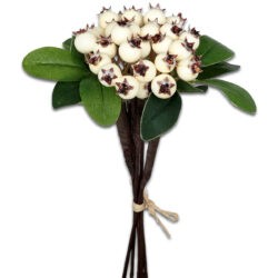 Christmas Berry Bundle 21cm winter white by Floral Craft