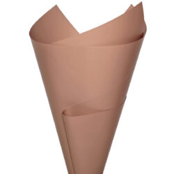 Premium Matte Poly Cello Wrap - 65mic, 50x70cm x 100 sheets / Mocha
