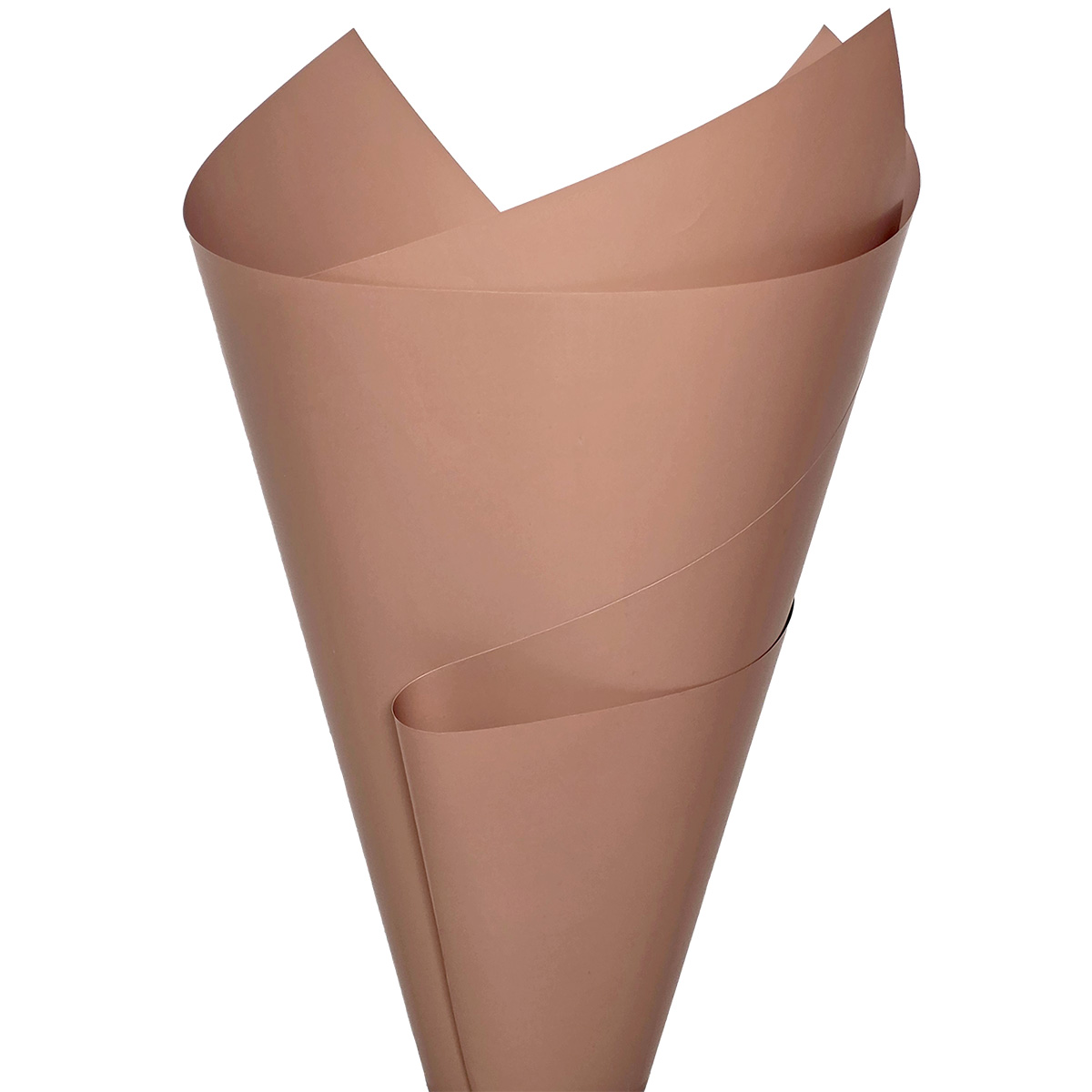 Premium Matte Poly Cello Wrap - 65mic, 50x70cm x 100 sheets / Mocha