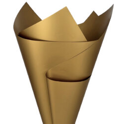 Metallic Premium Matte Poly Wrap - 65mic 50cmx70cm x 100 sheets / Gold