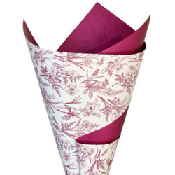 Floral Field Premium Matte Poly - 50 x 70cm x 100sheets / Mulberry