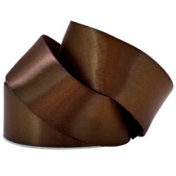 Double Face Satin Ribbon - 38mm x 25m / Chocolate