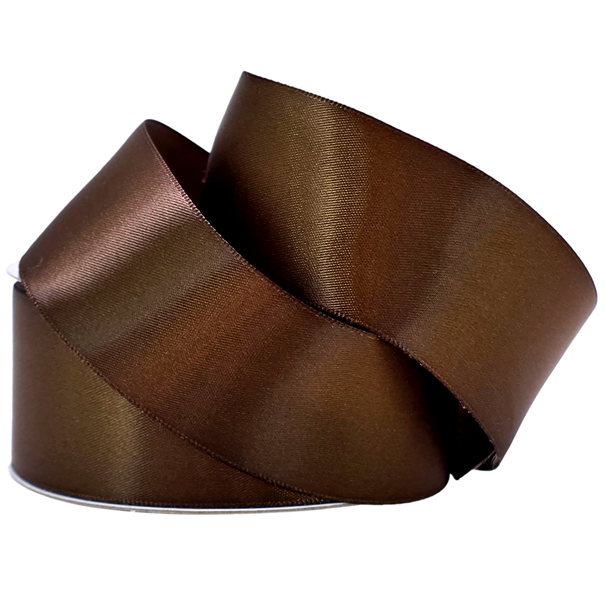 Double Face Satin Ribbon - 38mm x 25m / Chocolate