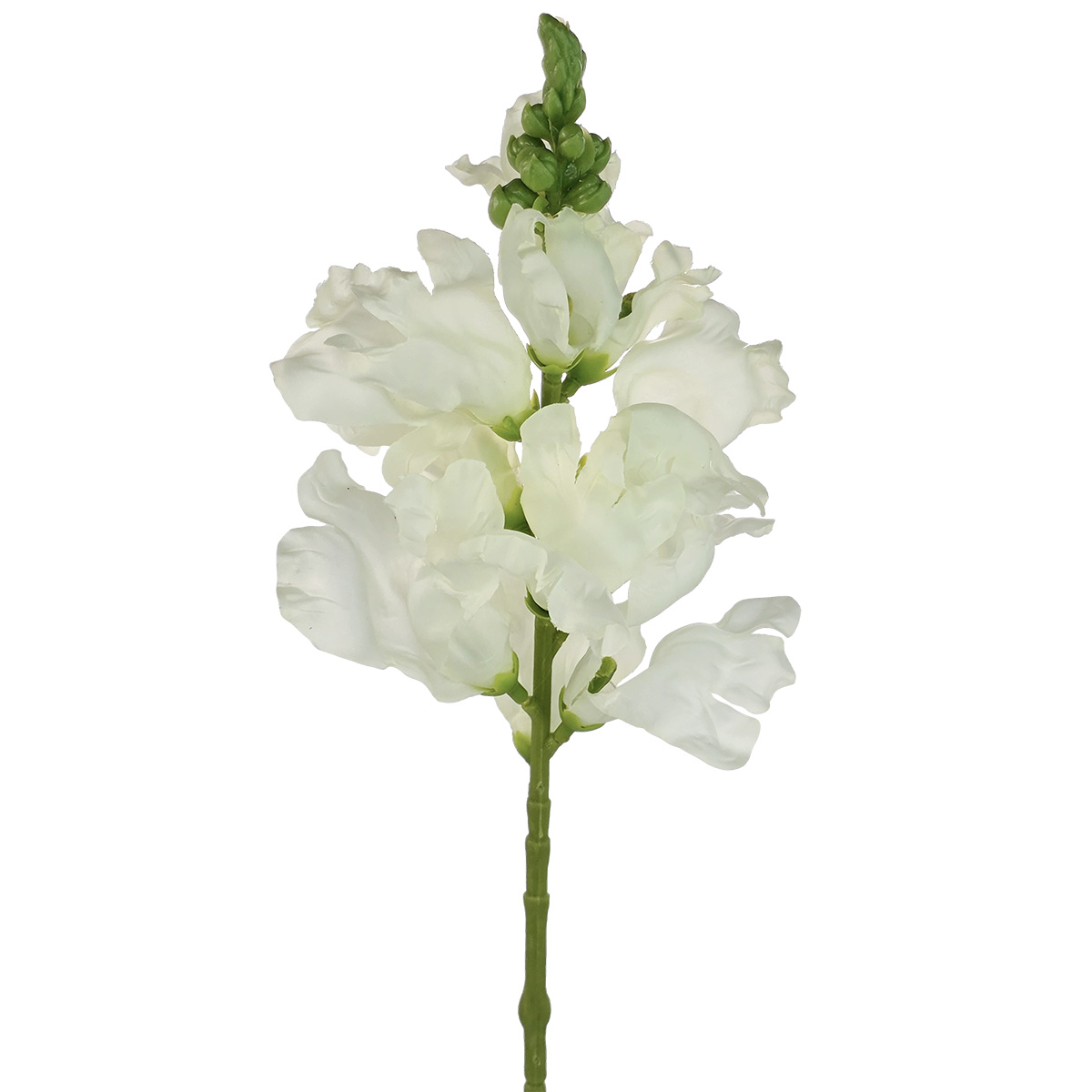 Snap Dragon Flower Stem 41cm white by Floral Craft