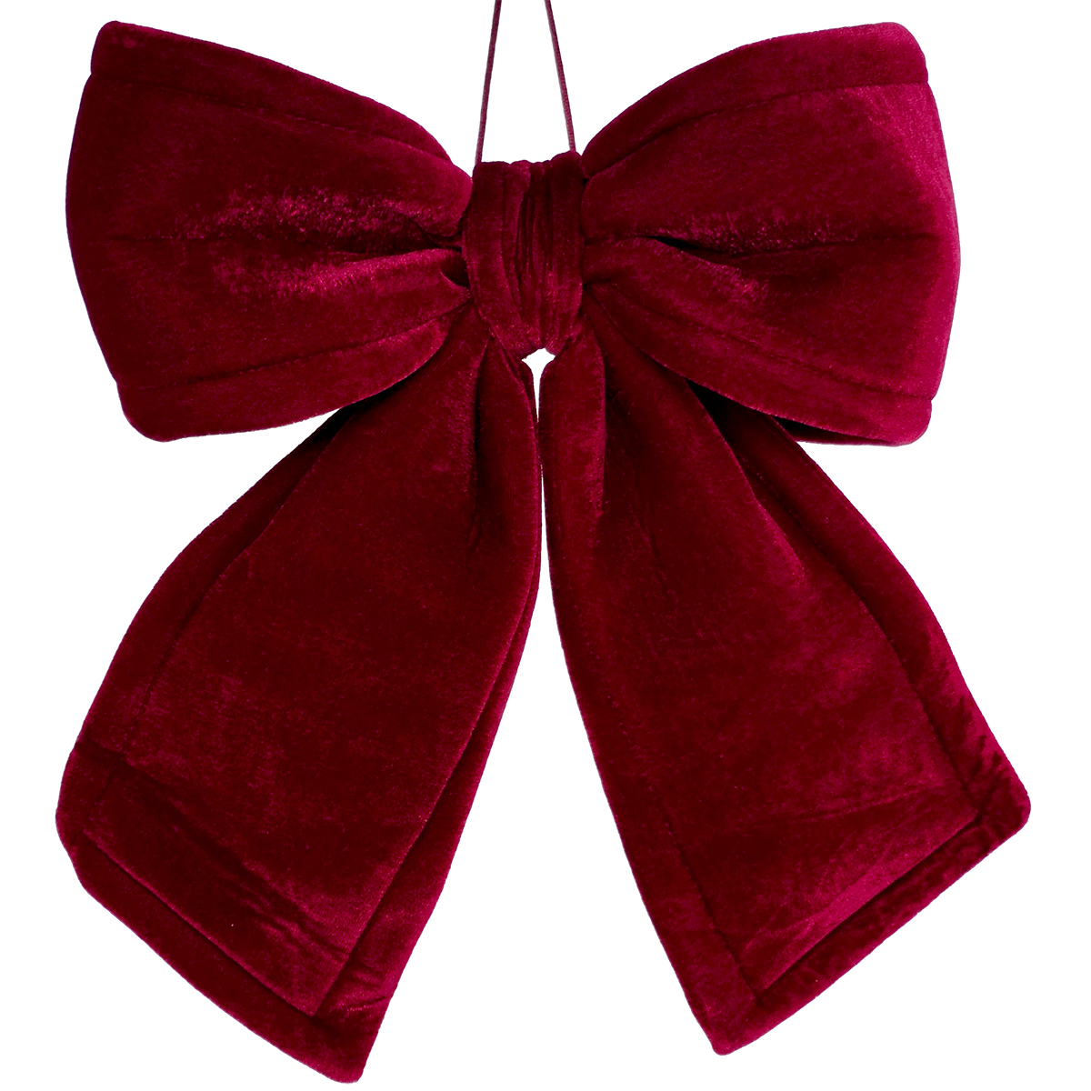 Velvet Christmas Bow 30x35cm dark red by Floral Craft